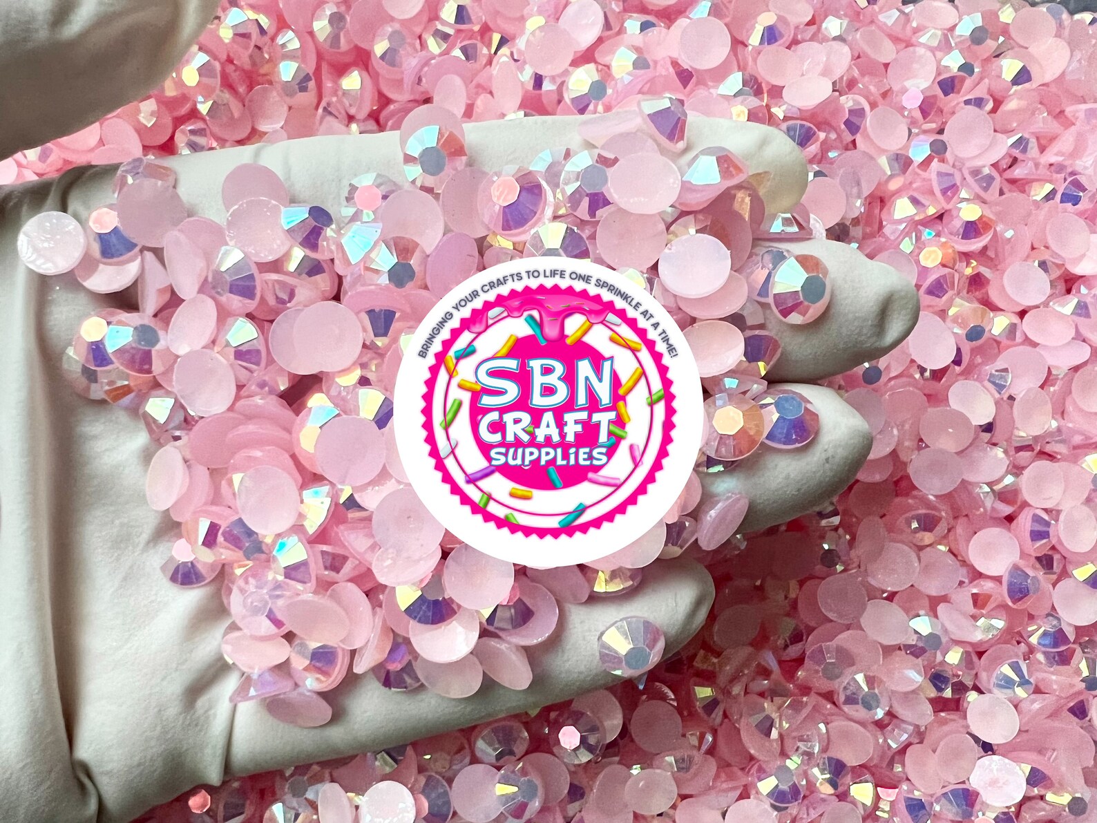 Pastel Pink AB Rhinestones – GlamByAngelic