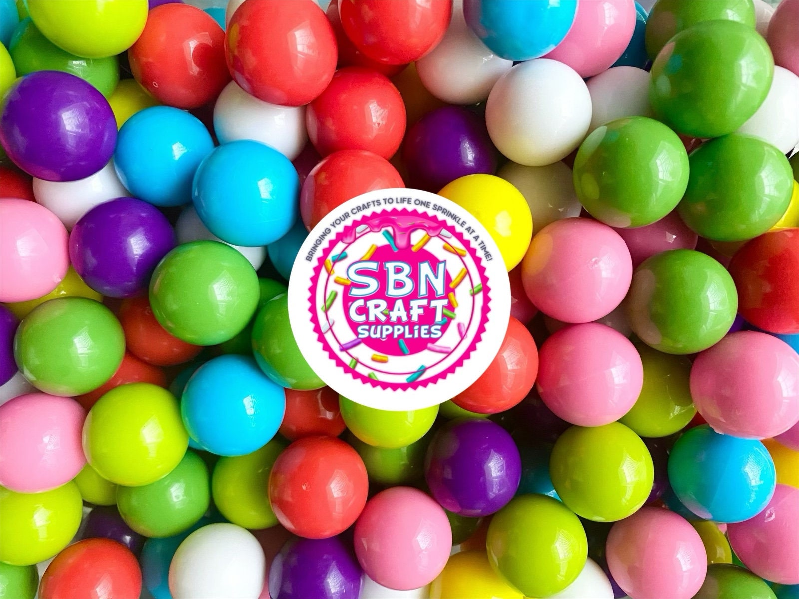 Colorful Fake Sprinkles Topping Beads, Miniature Nonpareil Sprinkles, Dollhouse Gumball Candy, Faux Bubble Gum Candies